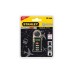 S742-062 Stanley 3 Şifreli Siyah 30mm Zinc Klipsli  Asma Kilit