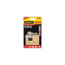 S742-026 STANLEY Pirinç Dikdörtgen Zırhlı Kayar 70mm  Asma Kilit