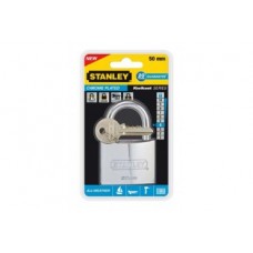 S742-013 Stanley Krom Kaplama 50mm Standart  Kelepçeli Marin Pslanmaz  Asma Kilit
