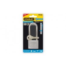 S742-016 Stanley Krom Kaplama 40mm Uzun Kelepçeli Marin Paslanmaz  Asma Kilit