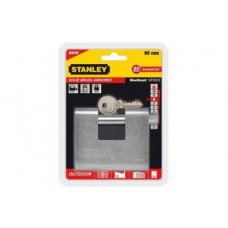 S742-024 STANLEY Pirinç Dikdörtgen Zırhlı Kayar 90mm Asma Kilit