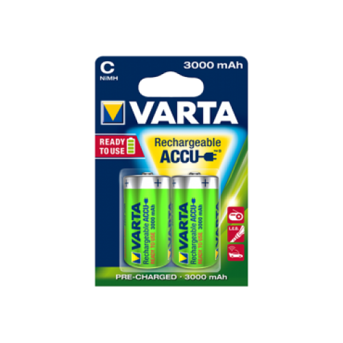 VARTA 56714 ŞARJLI ORTA PİL (C) 3000 MAH ACCU READY2 USE 2Lİ BLİSTER VARTA 56714 ŞARJLI ORTA PİL (C) 3000 MAH ACCU READY2 USE 2Lİ BLİSTER
