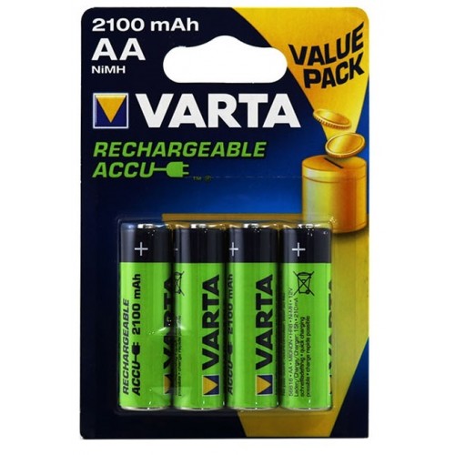 VARTA 56616 ŞARJLI KALEM PİL AA 2100 MAH 4LÜ BLİSTER 