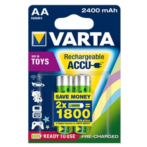 VARTA 56756 ŞARJLI KALEM PİL (AA) 2400 MAH POWER ACCU 2Lİ BLİSTER VARTA 56756 ŞARJLI KALEM PİL (AA) 2400 MAH POWER ACCU 2Lİ BLİSTER