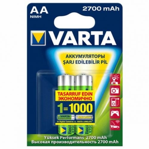 VARTA 56766 ŞARJLI KALEM PİL AA 2700 MAH PROSEFFIONAL ACCU 2Lİ BLİSTER