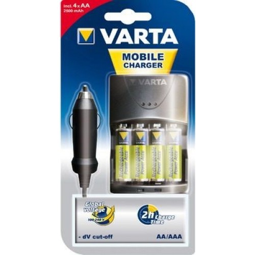 MOBİLE FAST(HIZLI)CHARGER + 4*AA 2500mAh 12V Hızlı Şarj Cihazı
