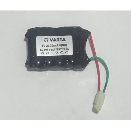 Soketli Oyuncak Araba Pili Oyuncak Pili Bataryası 6V 2100 mAH 5*[AA] VARTA