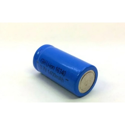 16340 3.7V 1400mAh LİON ŞARJ EDİLEBİLİR - CR123A PİL