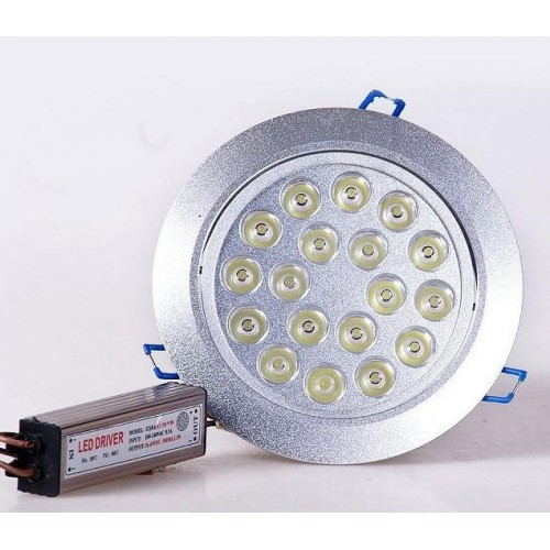 18W  LED gömme tavan ışığı beyaz lamba AC 220V 110V Downlight spot ev oturma odası için otel