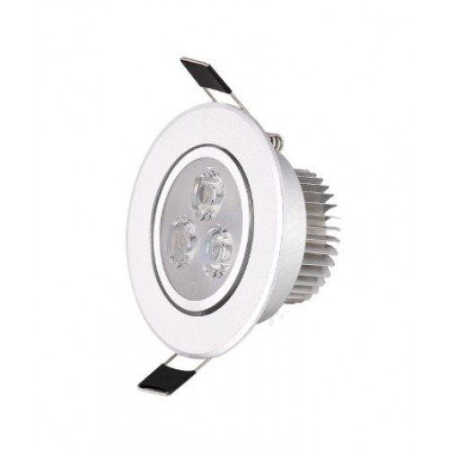 3W  LED gömme tavan ışığı günışığı lamba AC 220V 110V Downlight spot ev oturma odası için otel pvc