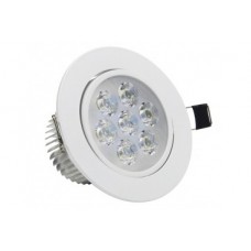 7W  LED gömme tavan ışığı beyaz lamba AC 220V 110V Downlight spot ev oturma odası için otel pvc