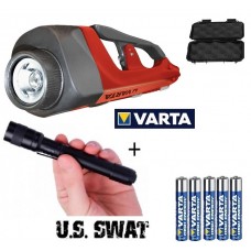 Varta 18645 El Feneri + DT-207 Kalem Fener 1W LED 2*[AAA] 11M