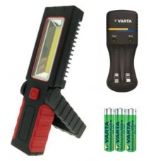 4 Ledli Mıknatıslı Pilli Çalışma Lambası Kancalı Seyyar Tamirci Lambası - Kampanya 