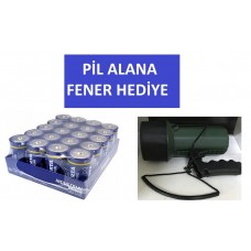 Varta 4020 Endüstriyel Alkalin D Size Büyük Boy Pil 20li