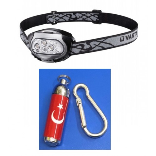 Varta 17631 Led X4 Kafa Feneri Saklama Kutusu - Fener Hediyeli
