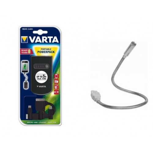 VARTA 57054 Power Bank USB şarj cihazı ve Enerjili lamba & notebook lambası