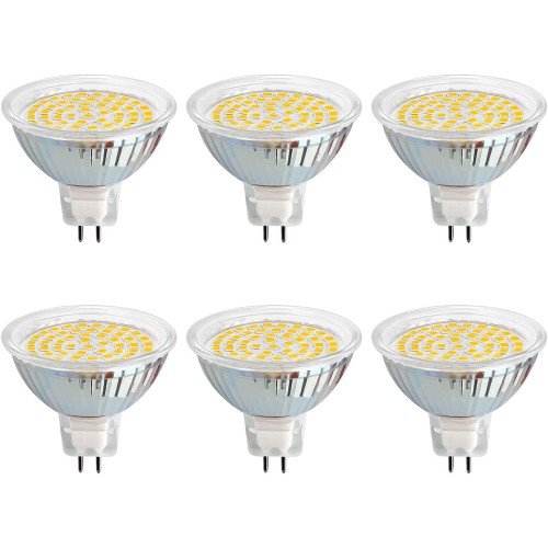 LED SPOT AMPUL- MR16 WW DUY- SPOT AMPULÜ-LED ÇANAK AMPUL- İĞNE BACAKLI - GÜN IŞIĞI - 6 ADET