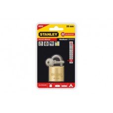 S742-028 Stanley Katı Pirinç 20mm Standart  Asma Kilit
