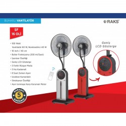 Raks Sf 16 Oli Buharlı Ayaklı Vantilatör 100 W